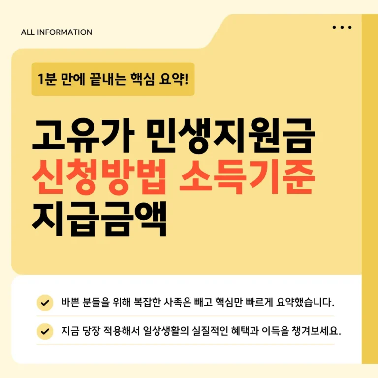고유가 민생지원금 신청방법·소득기준·지급금액 완벽 정리 2026