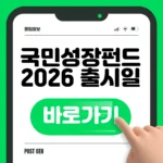 국민성장펀드 2026 출시일