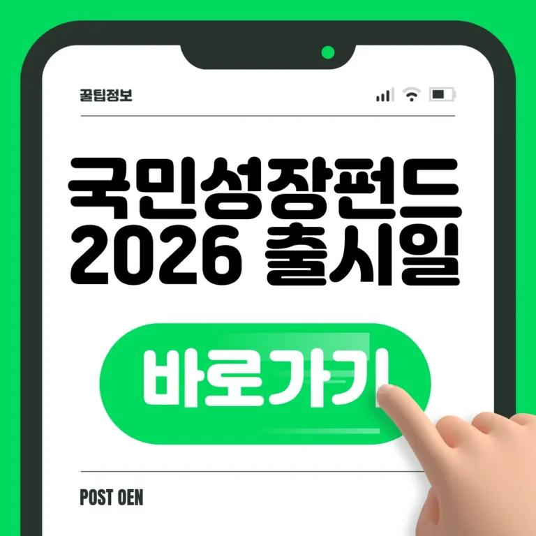 국민성장펀드 2026 출시일